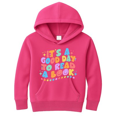 Cute Funny It's A Good Day To Read A Book Kids Hoodie