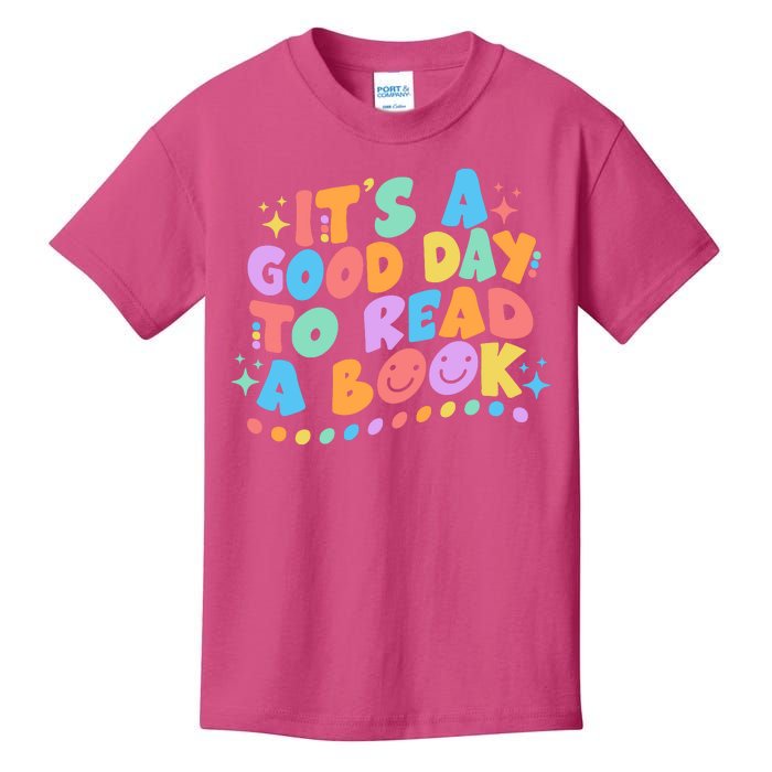 Cute Funny It's A Good Day To Read A Book Kids T-Shirt