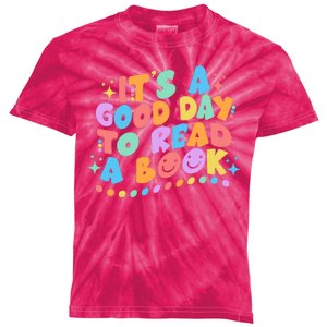 Cute Funny It's A Good Day To Read A Book Kids Tie-Dye T-Shirt