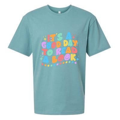 Cute Funny It's A Good Day To Read A Book Sueded Cloud Jersey T-Shirt