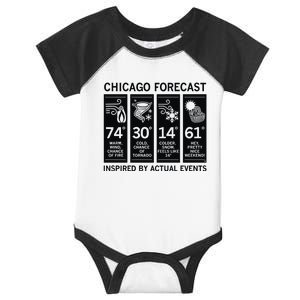 Chicago Forecast Inspired Infant Baby Jersey Bodysuit