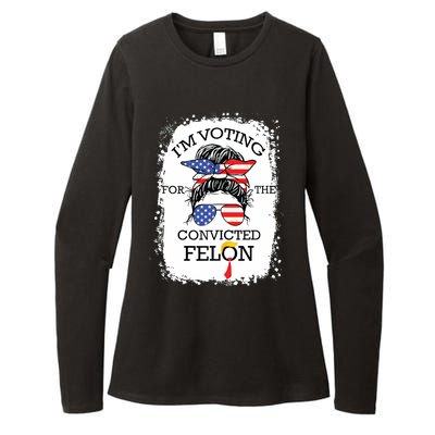 Convicted Felon Im Voting Convicted Felon 2024 Womens CVC Long Sleeve Shirt