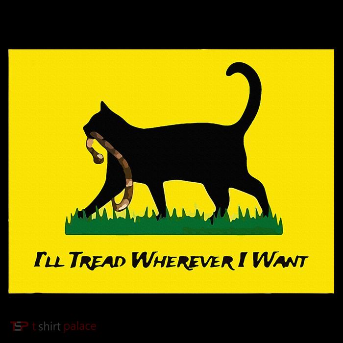 Cat Flag ILl Tread Wherever I Want Hoodie