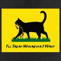 Cat Flag ILl Tread Wherever I Want 15oz Campfire Ceramic Mug