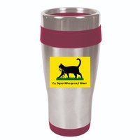 Cat Flag ILl Tread Wherever I Want 16oz Travel Tumbler