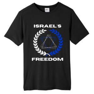 Classic Freedom Israel I Am With Israel Tall Fusion ChromaSoft Performance T-Shirt