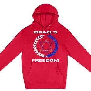 Classic Freedom Israel I Am With Israel Premium Pullover Hoodie