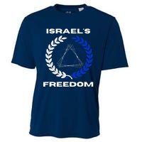 Classic Freedom Israel I Am With Israel Cooling Performance Crew T-Shirt