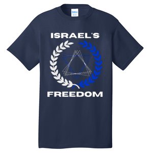 Classic Freedom Israel I Am With Israel Tall T-Shirt