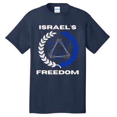 Classic Freedom Israel I Am With Israel Tall T-Shirt