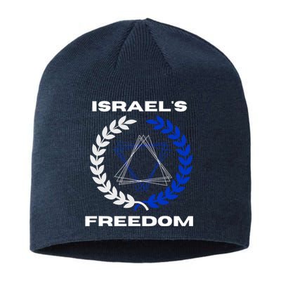 Classic Freedom Israel I Am With Israel Sustainable Beanie