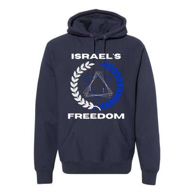 Classic Freedom Israel I Am With Israel Premium Hoodie