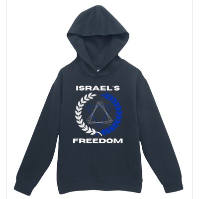 Classic Freedom Israel I Am With Israel Urban Pullover Hoodie