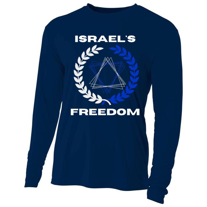 Classic Freedom Israel I Am With Israel Cooling Performance Long Sleeve Crew