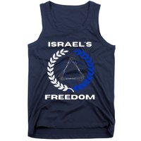 Classic Freedom Israel I Am With Israel Tank Top