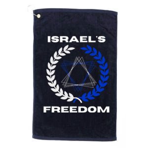 Classic Freedom Israel I Am With Israel Platinum Collection Golf Towel