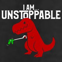 Cute & Funny I Am Unstoppable T-Rex Dinosaur Cool Comfort Performance Bucket Hat