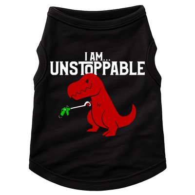 Cute & Funny I Am Unstoppable T-Rex Dinosaur Doggie Tank