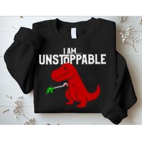 Cute & Funny I Am Unstoppable T-Rex Dinosaur Sweatshirt