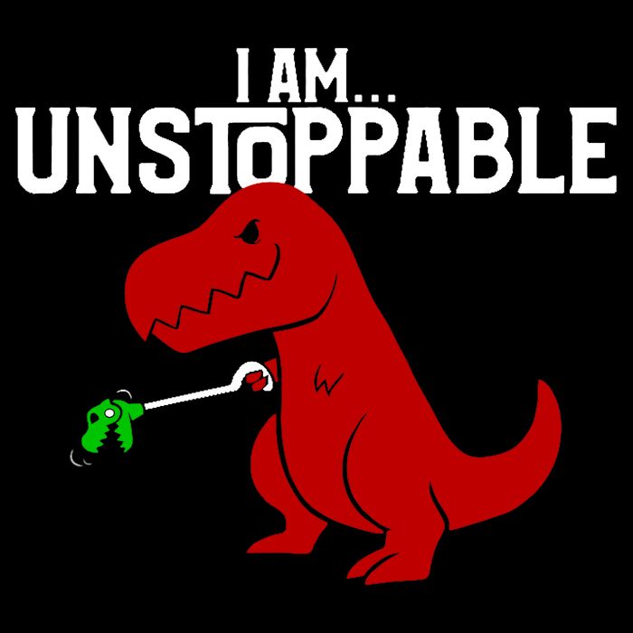 Cute & Funny I Am Unstoppable T-Rex Dinosaur Tall T-Shirt