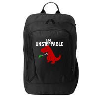 Cute & Funny I Am Unstoppable T-Rex Dinosaur City Backpack