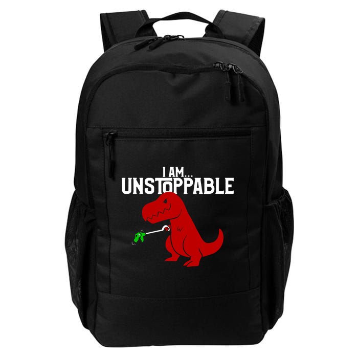 Cute & Funny I Am Unstoppable T-Rex Dinosaur Backpack
