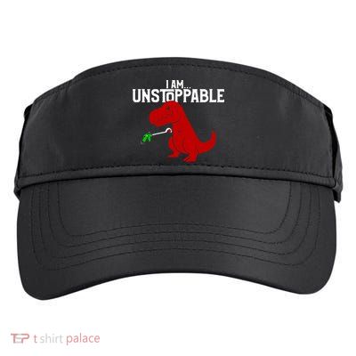 Cute & Funny I Am Unstoppable T-Rex Dinosaur Adult Drive Performance Visor