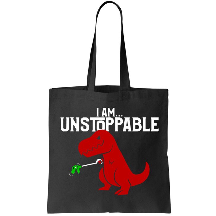 Cute & Funny I Am Unstoppable T-Rex Dinosaur Bag
