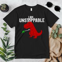 Cute & Funny I Am Unstoppable T-Rex Dinosaur Premium T-Shirt