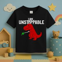 Cute & Funny I Am Unstoppable T-Rex Dinosaur Toddler T-Shirt