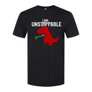 Cute & Funny I Am Unstoppable T-Rex Dinosaur Softstyle CVC T-Shirt