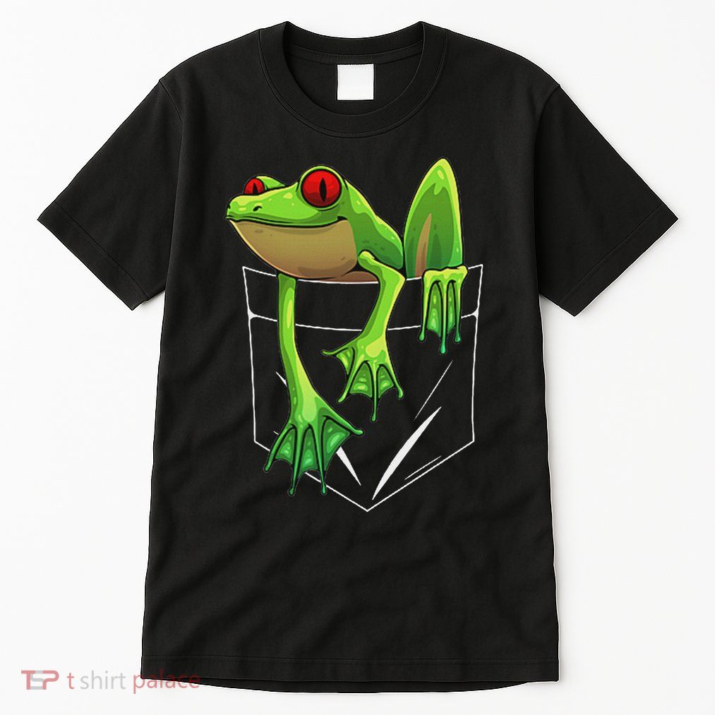 Cool Frog In Pocket For Women Kawaii Toad Frog Lovers Tall T-Shirt