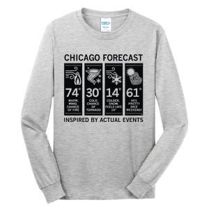 Chicago Forecast Inspired By Actual Events Tall Long Sleeve T-Shirt