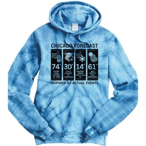 Chicago Forecast Inspired By Actual Events Tie Dye Hoodie