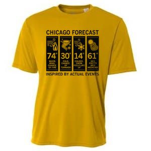 Chicago Forecast Inspired By Actual Events Cooling Performance Crew T-Shirt