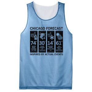 Chicago Forecast Inspired By Actual Events Mesh Reversible Basketball Jersey Tank