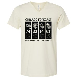 Chicago Forecast Inspired By Actual Events V-Neck T-Shirt