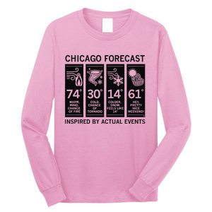 Chicago Forecast Inspired By Actual Events Long Sleeve Shirt