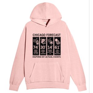 Chicago Forecast Inspired By Actual Events Urban Pullover Hoodie