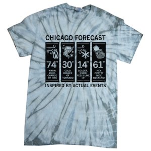 Chicago Forecast Inspired By Actual Events Tie-Dye T-Shirt