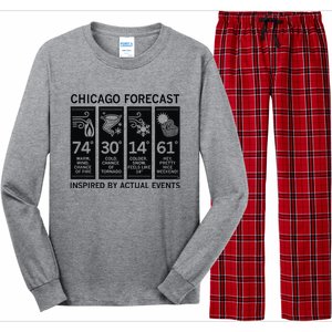 Chicago Forecast Inspired By Actual Events Long Sleeve Pajama Set