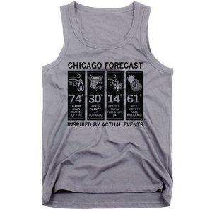 Chicago Forecast Inspired By Actual Events Tank Top