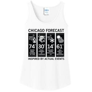 Chicago Forecast Inspired By Actual Events Ladies Essential Tank