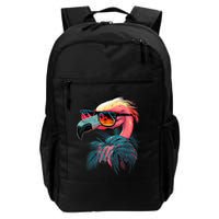 Cute Flamingo in Sunglasses Retro Vintage Funny Beach Summer Backpack