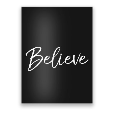 Christian Faith In Christ Quote Christmas Saying Believe Poster