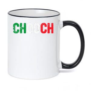 Chooch Funny Italian Slang Italia Flag Italy Humor 11oz Black Color Changing Mug