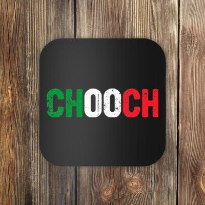 Chooch Funny Italian Slang Italia Flag Italy Humor Coaster