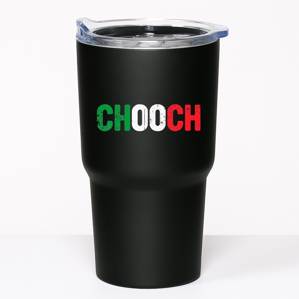 Chooch Funny Italian Slang Italia Flag Italy Humor Tumbler