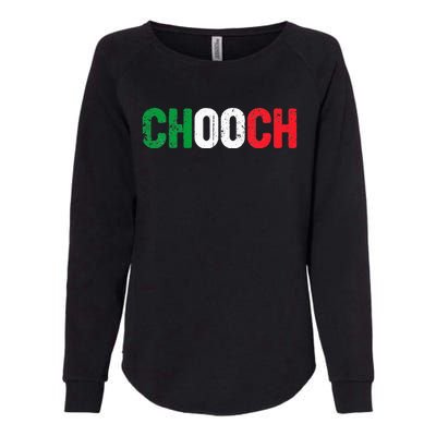 Chooch Funny Italian Slang Italia Flag Italy Humor Womens California Wash Sweatshirt