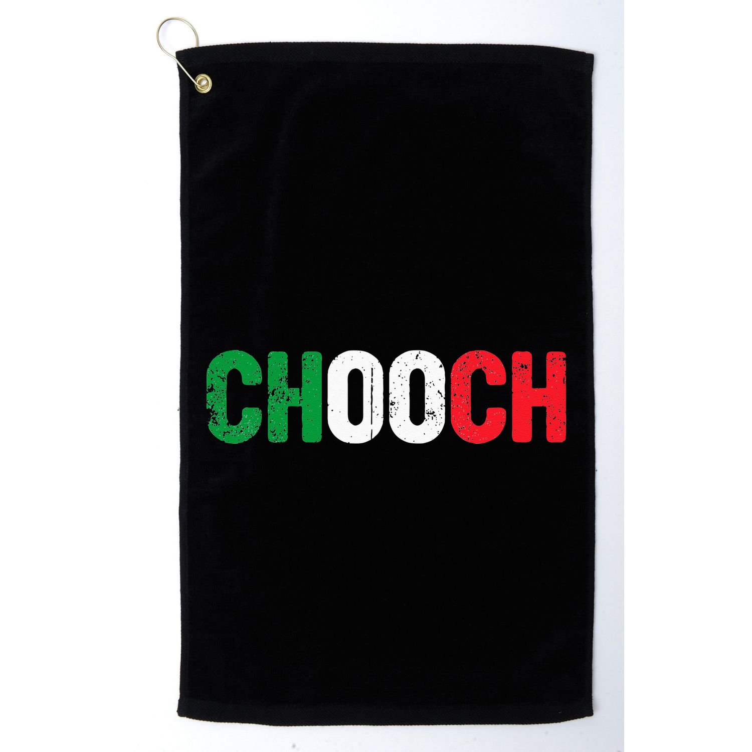 Chooch Funny Italian Slang Italia Flag Italy Humor Golf Towel